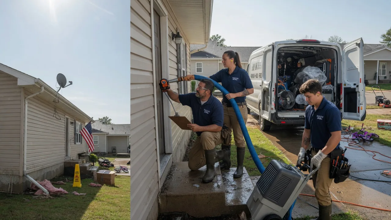 Ceiling Water Damage Restoration in New Liberty, IA near me